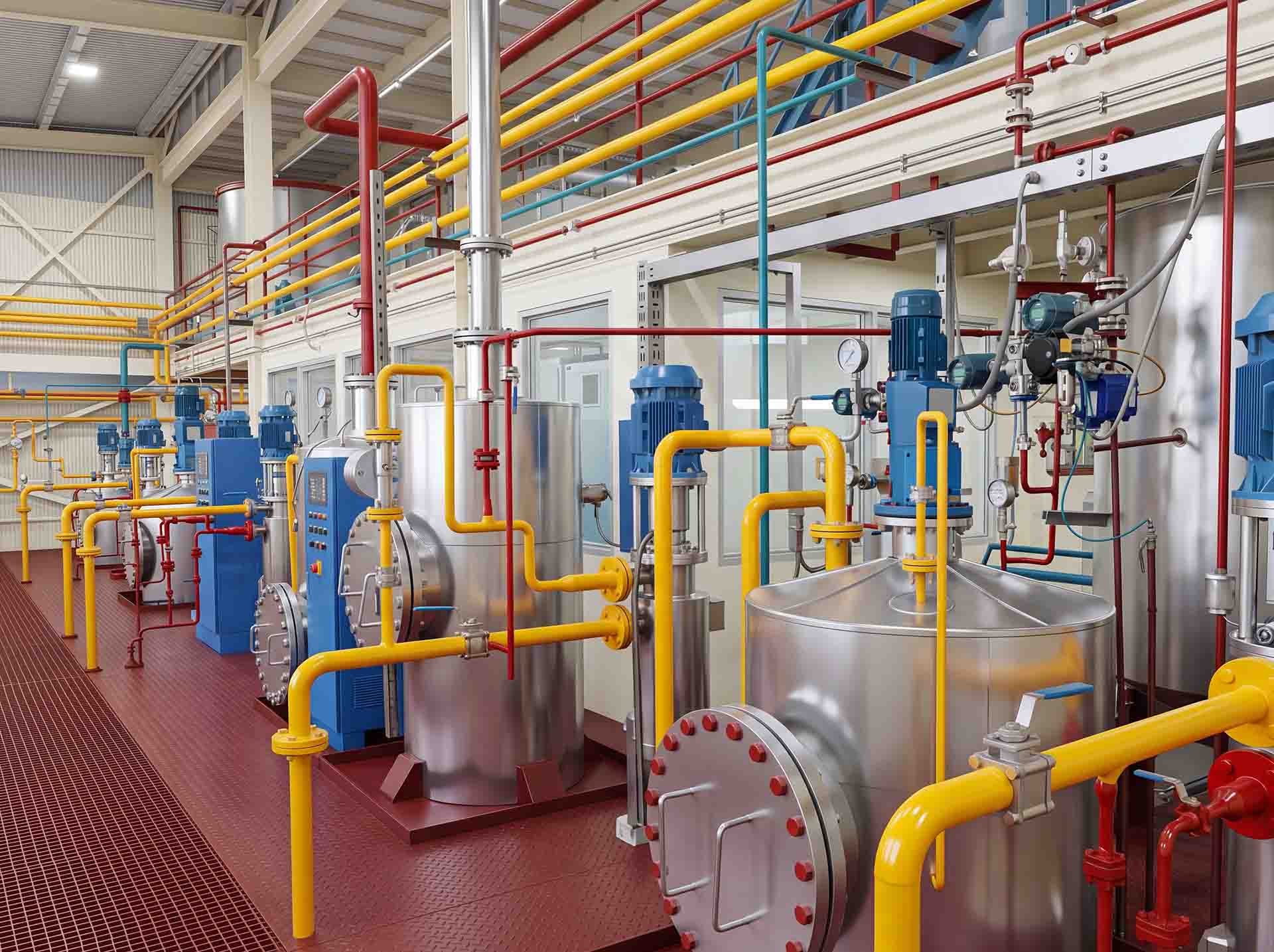 Modern oil refinement at Pakistan Oil Mills